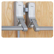 Briton Double Rebated Door Panic Set